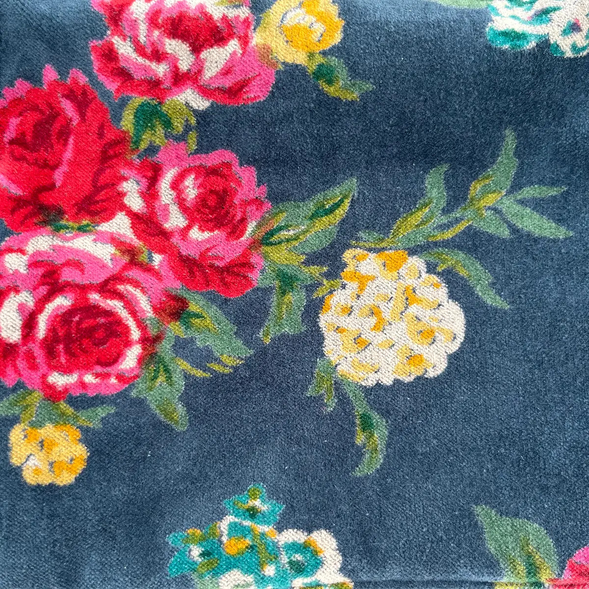 Velvet Napoli Pouch in Primrose Teal