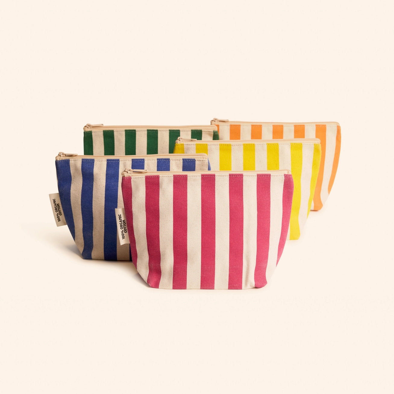 Dr. Max's | Organic Cotton Zipper Bag in Pink