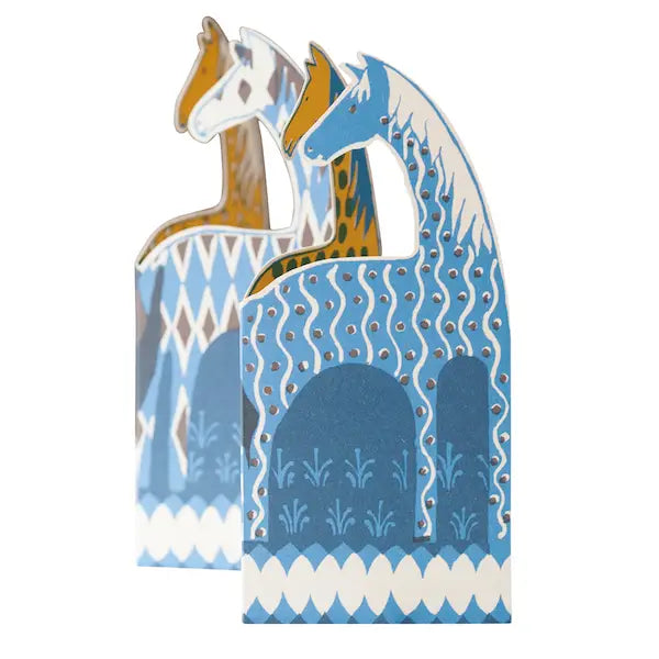 Horses Concertina Card