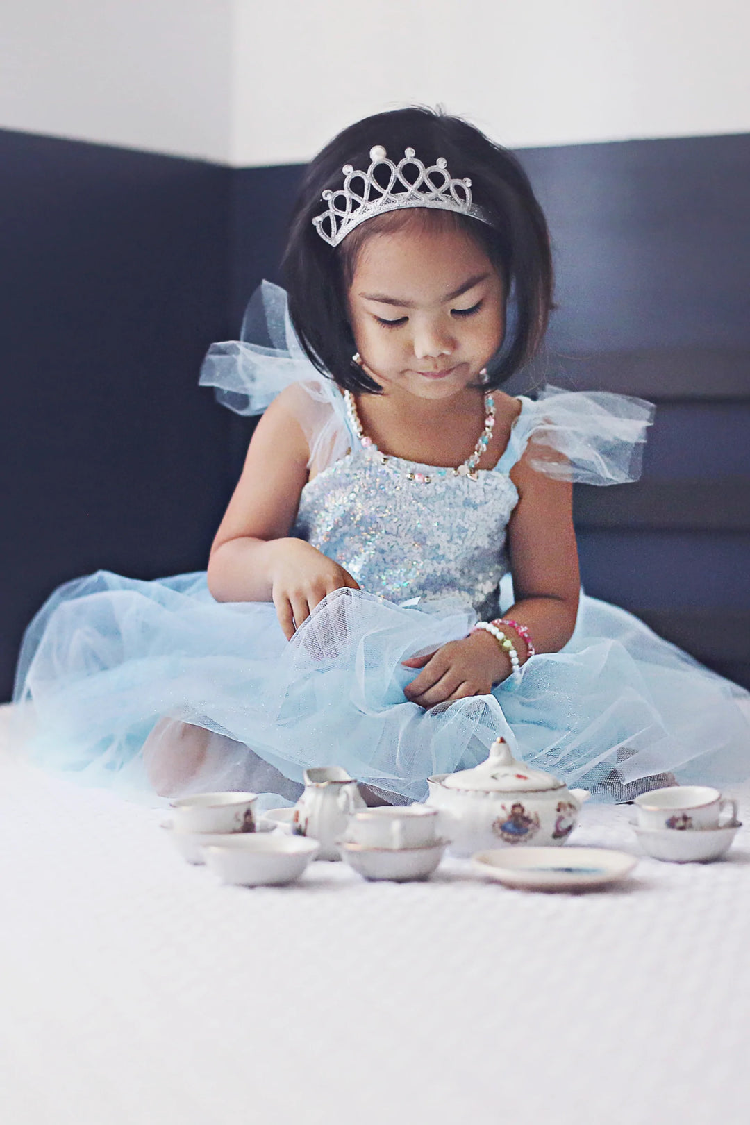 Sequins Princess Dress in Blue