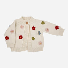 Load image into Gallery viewer, Cotton Flower Cardigan