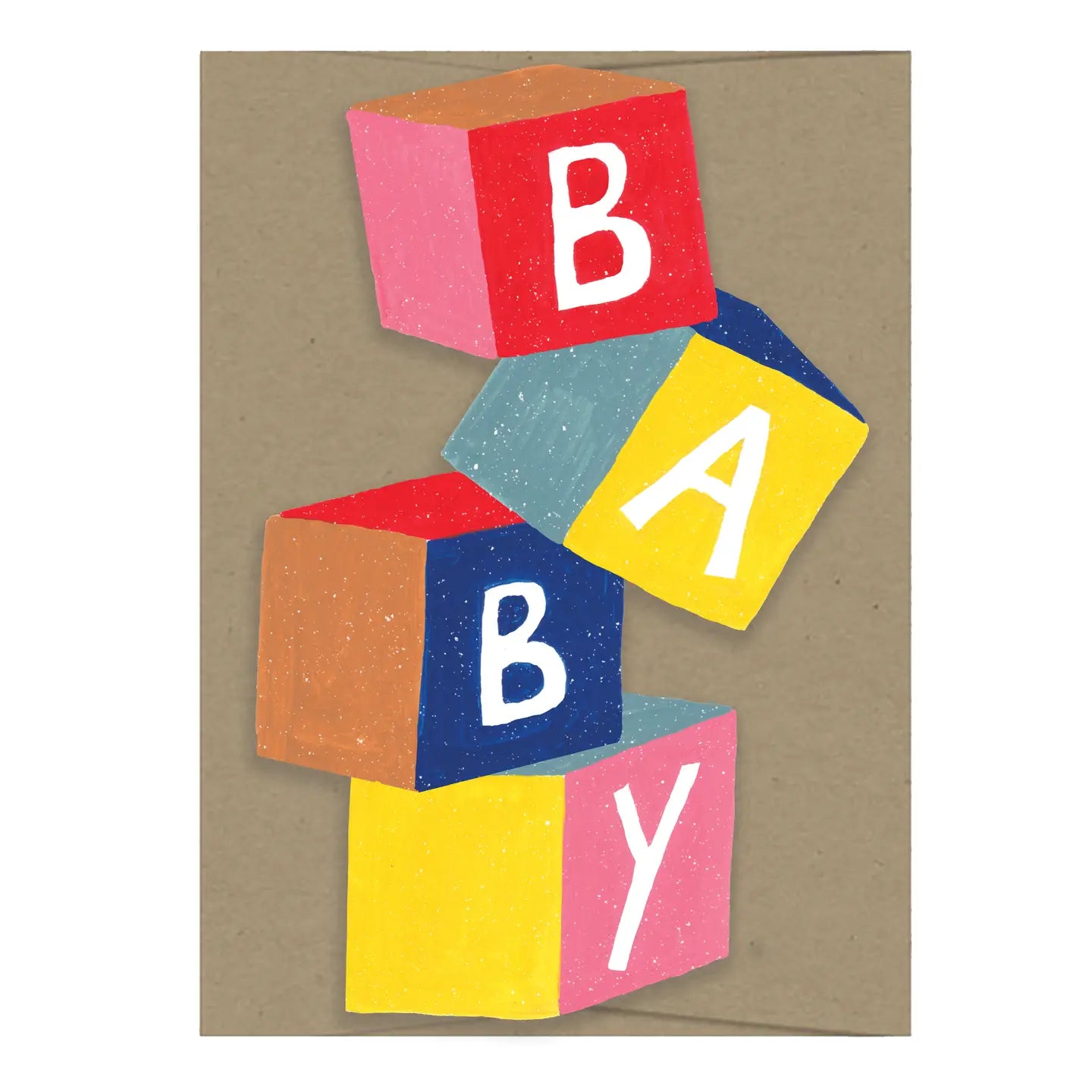 Baby Cubes Die Cut Card