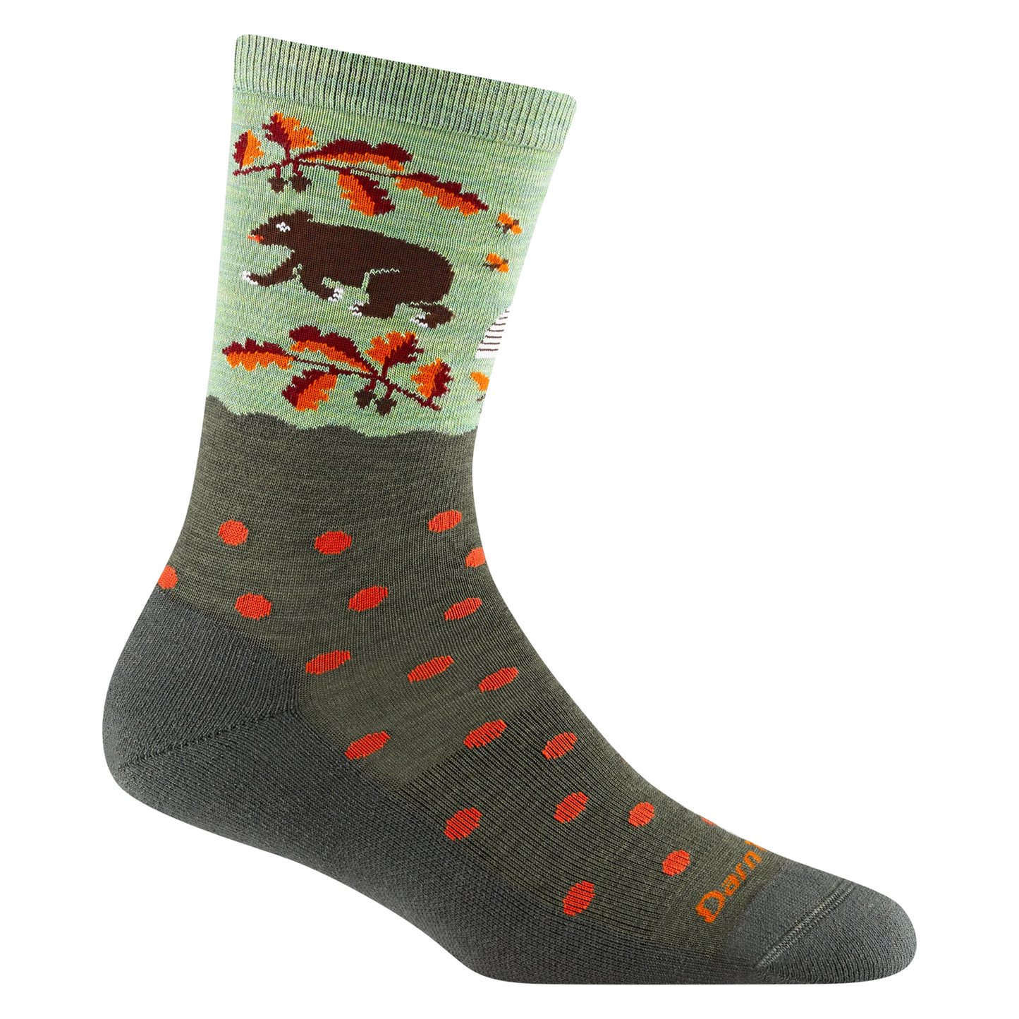 Wild Life Crew Lightweight Lifestyle Sock in Forest