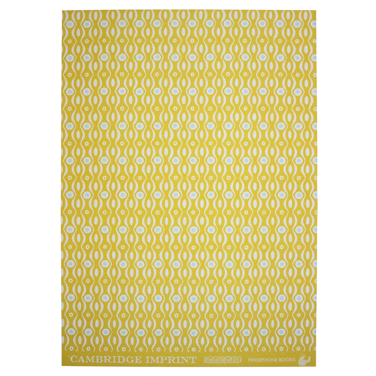 Cambridge Imprint | Persephone Patterned Paper in Mustard and Turquoise