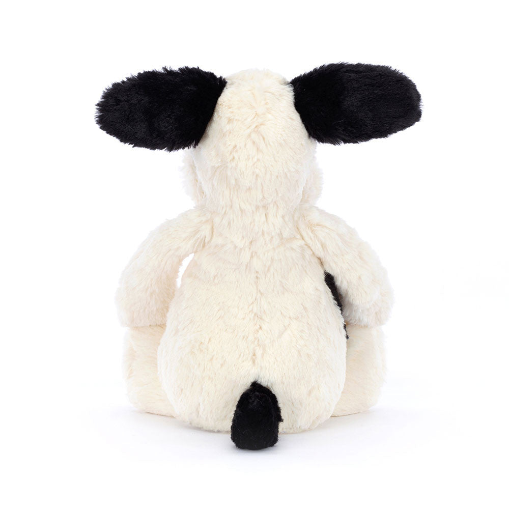 Jellycat | Medium Bashful Black & Cream Puppy