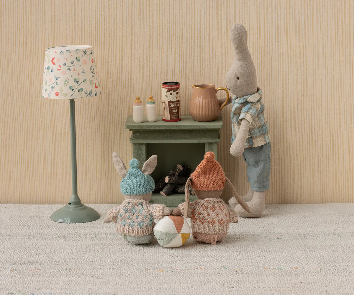 Sand Micro Winter Bunny in Mint