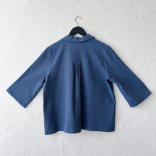 Load image into Gallery viewer, Habitat | Pucker Weave Perfect Shirt in Indigo