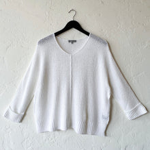 Load image into Gallery viewer, Habitat | Step Into Spring Pullover in White