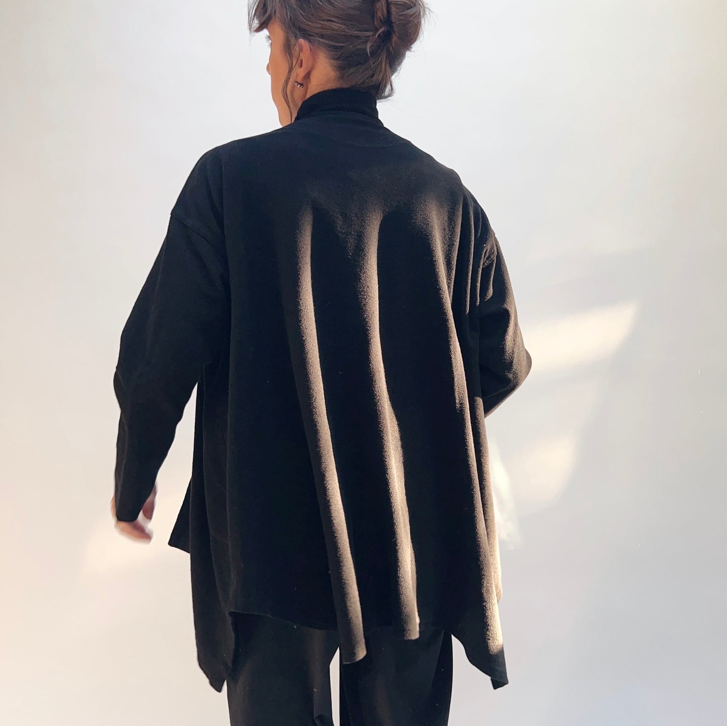 Flare Coat in Black