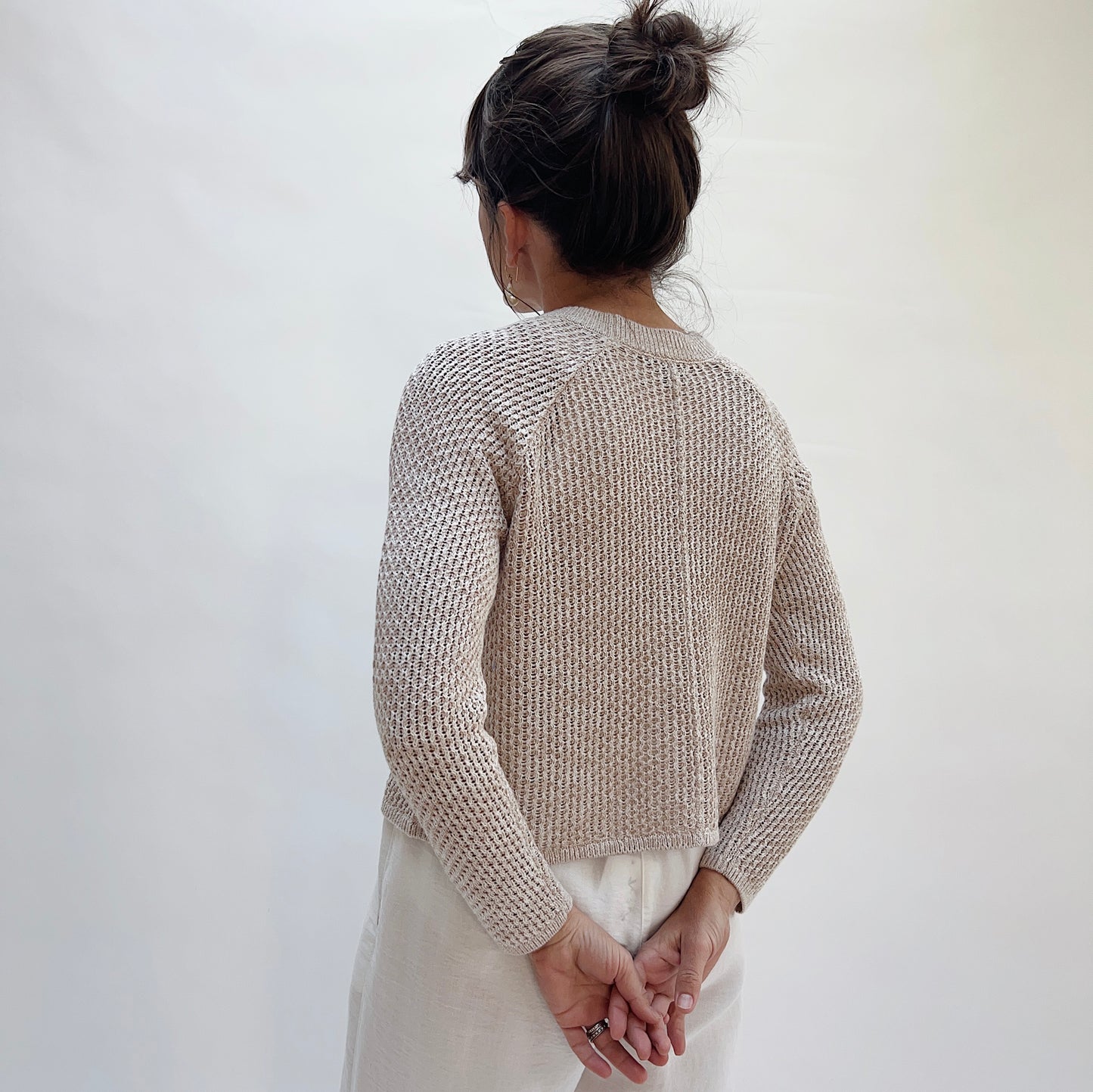 Coast Crochet Cardigan in Willow