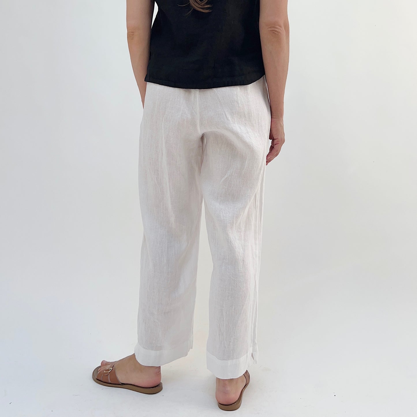 Linen Anka Pant in White