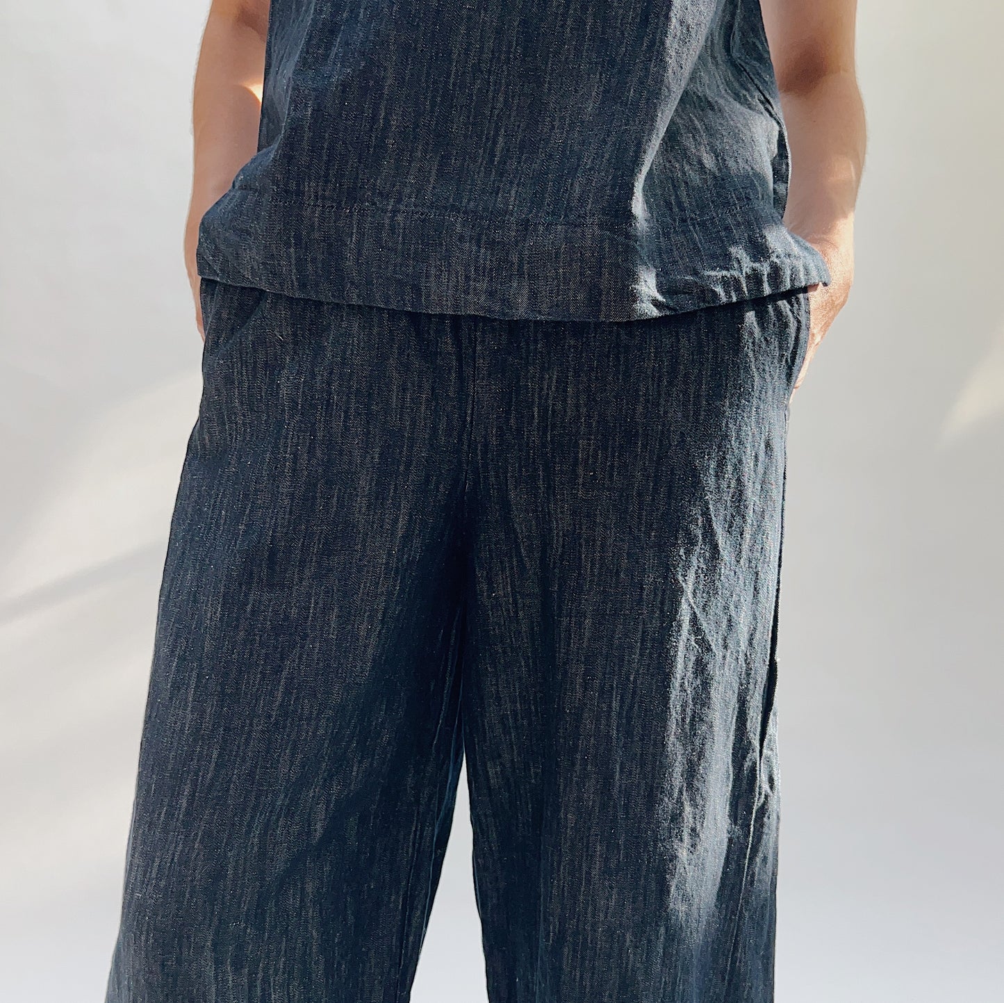 Denim Lantern Pant