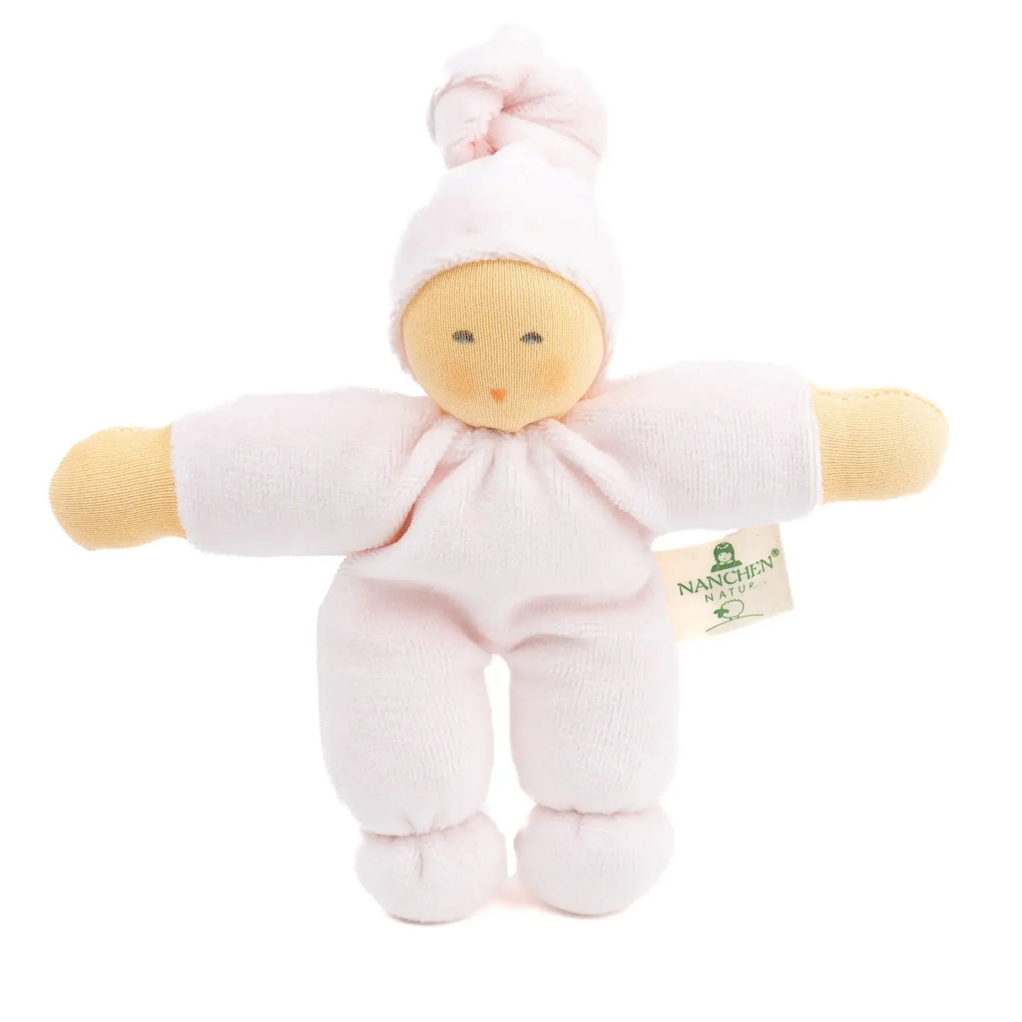Organic Terry Baby Doll in Pastel Pink