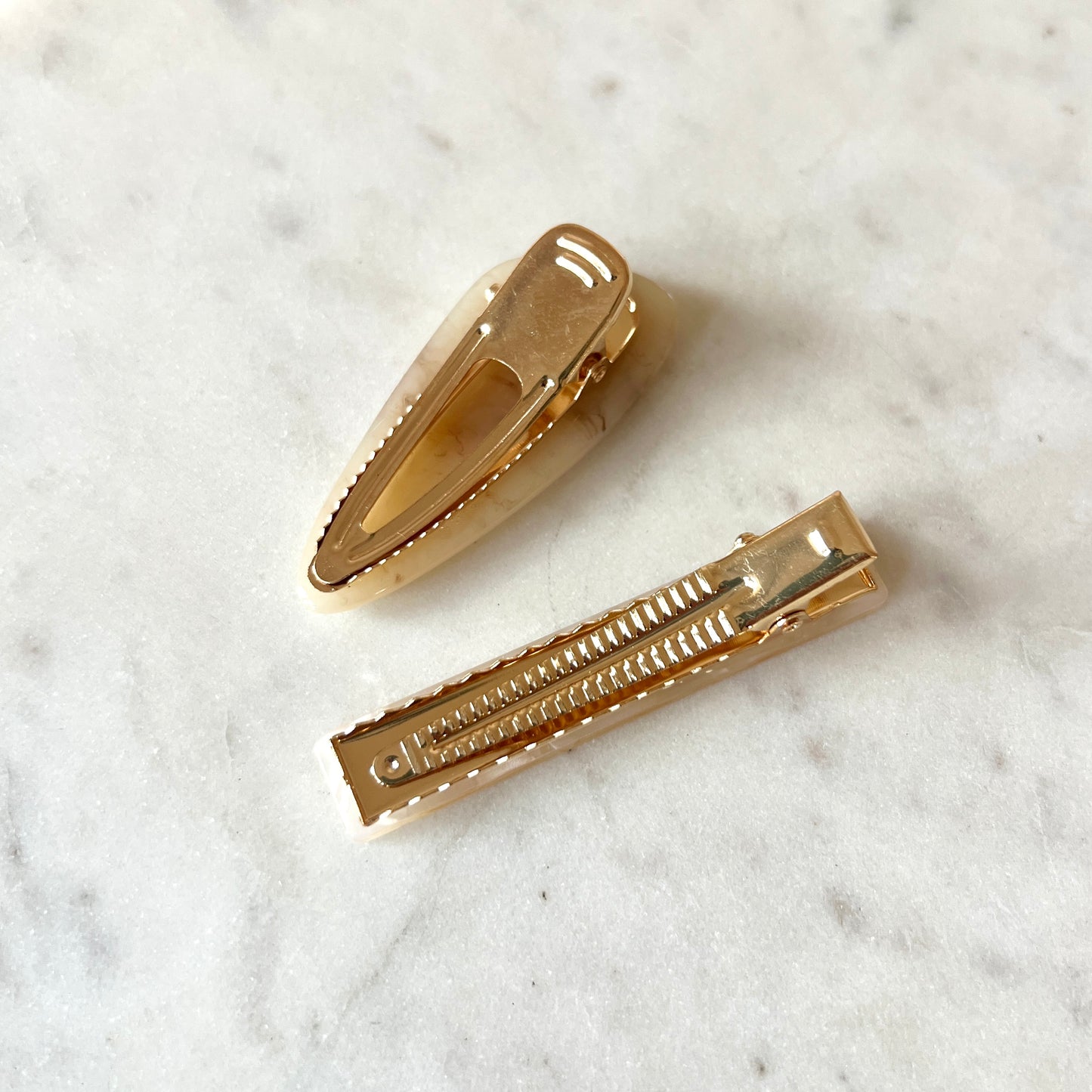 Quartz Pebble Clip Set