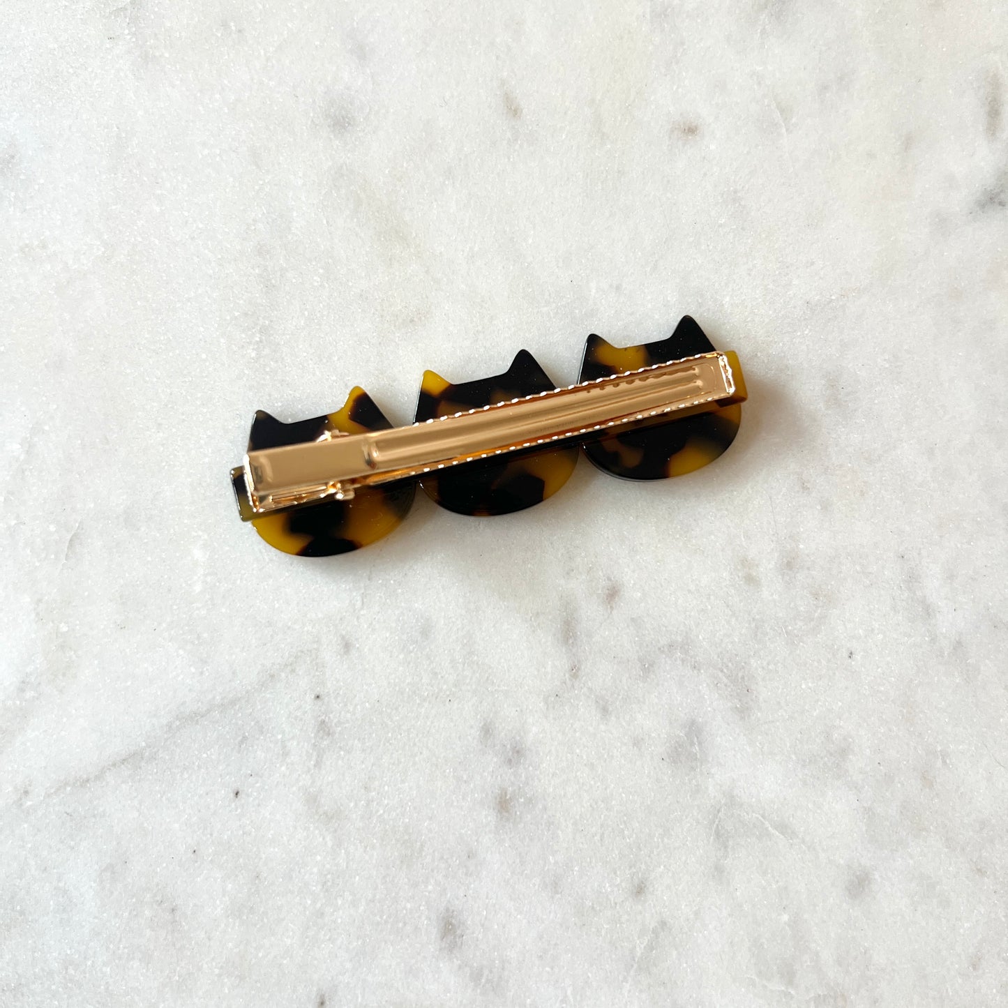 Cute Cats Hair Clip in Tortoise