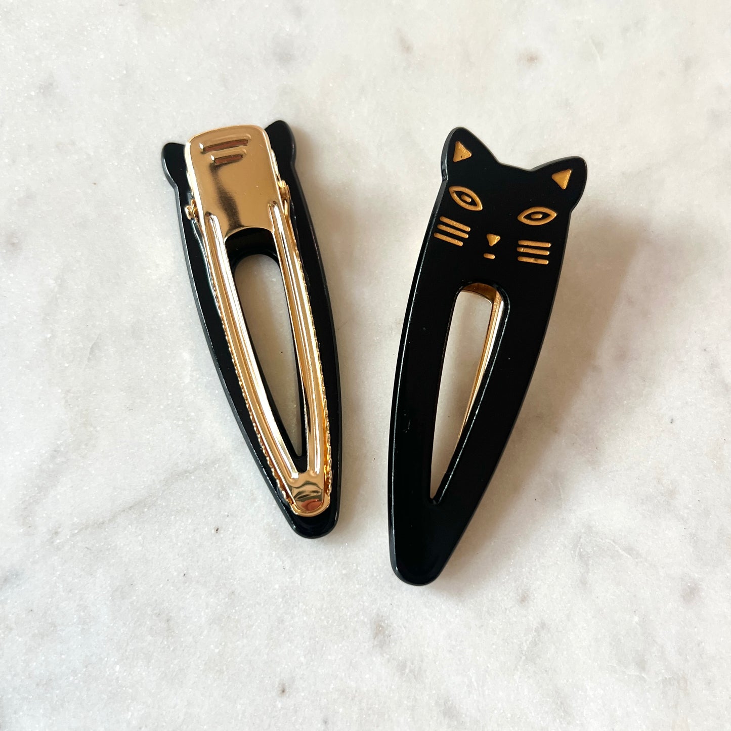Cat Duo Clips in Black