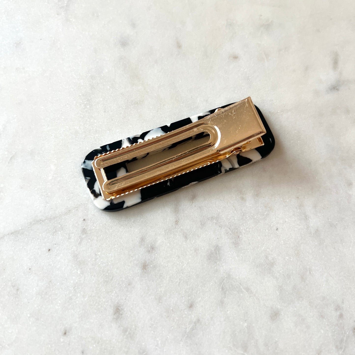 Black & White Chunky Hair Clip