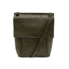 Load image into Gallery viewer, Jensy Front Flap Crossbody Bag in Dark Olive