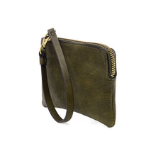 Load image into Gallery viewer, Pippa Wristlet Pouch in Dark Olive