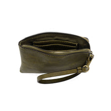 Load image into Gallery viewer, Pippa Wristlet Pouch in Dark Olive