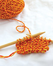 Load image into Gallery viewer, Discover Knitting | Yellow Pumpkin Scarf