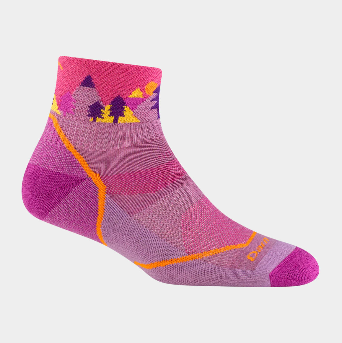 Kids Quest Quarter Lightweight Hiking Socks in Violet