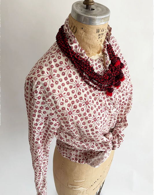 Button Shirt in Tendrils Print