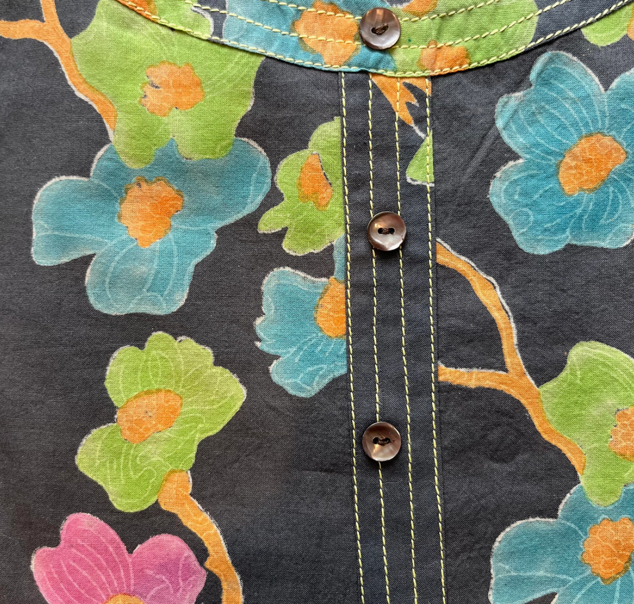 Paulina Blouse in Charcoal Dogwood