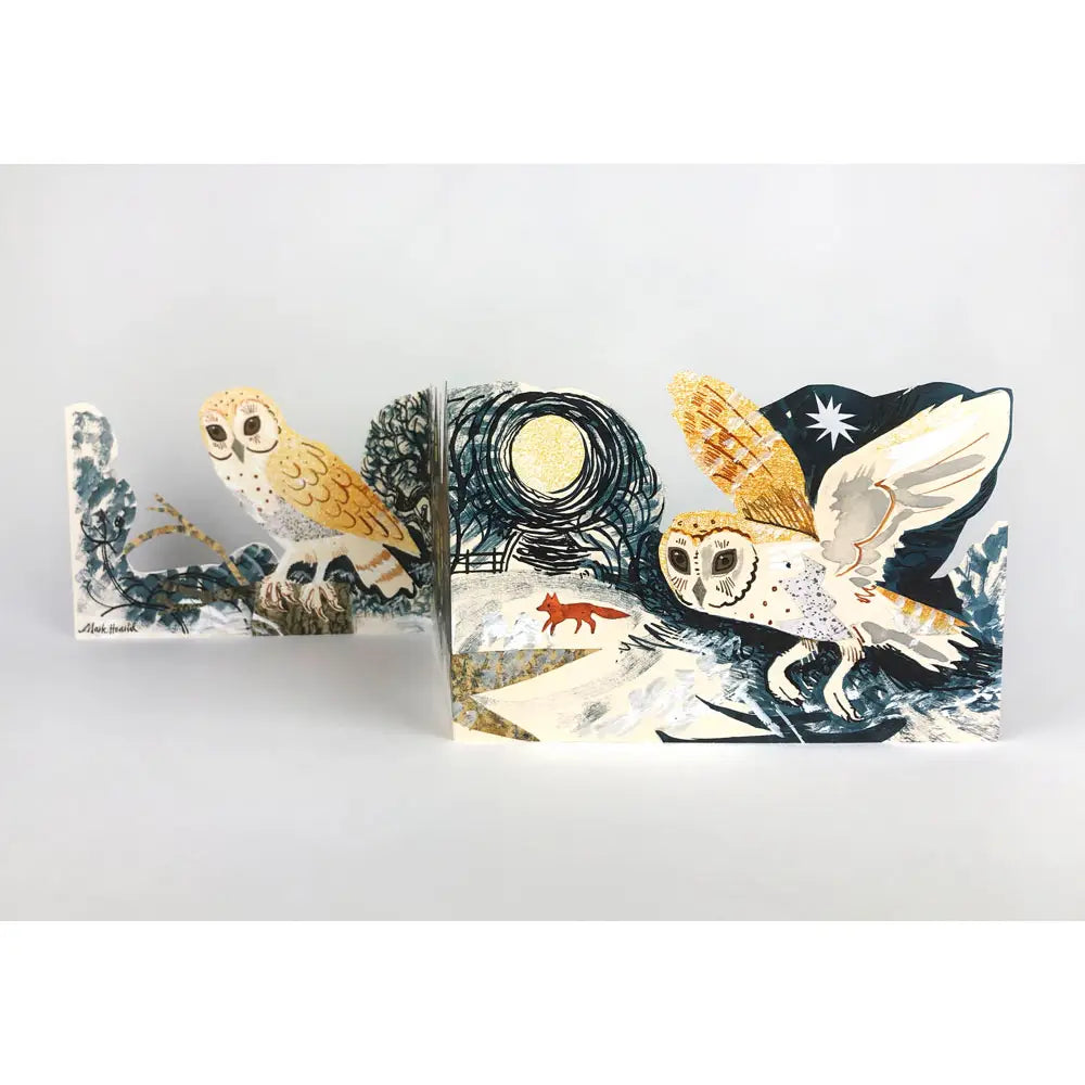 Silent Flight Collage Card