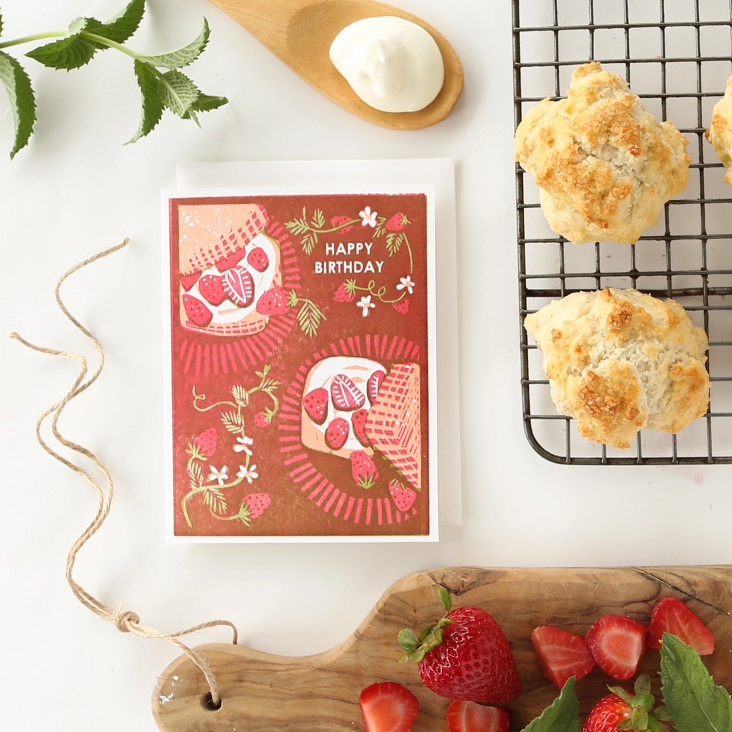 Happy Birthday Strawberry Shortcake Card