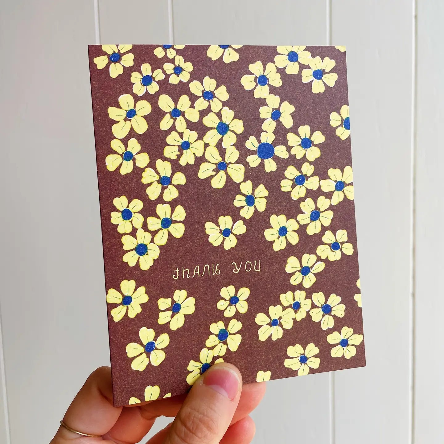 Thank You Yellow Flowers Card