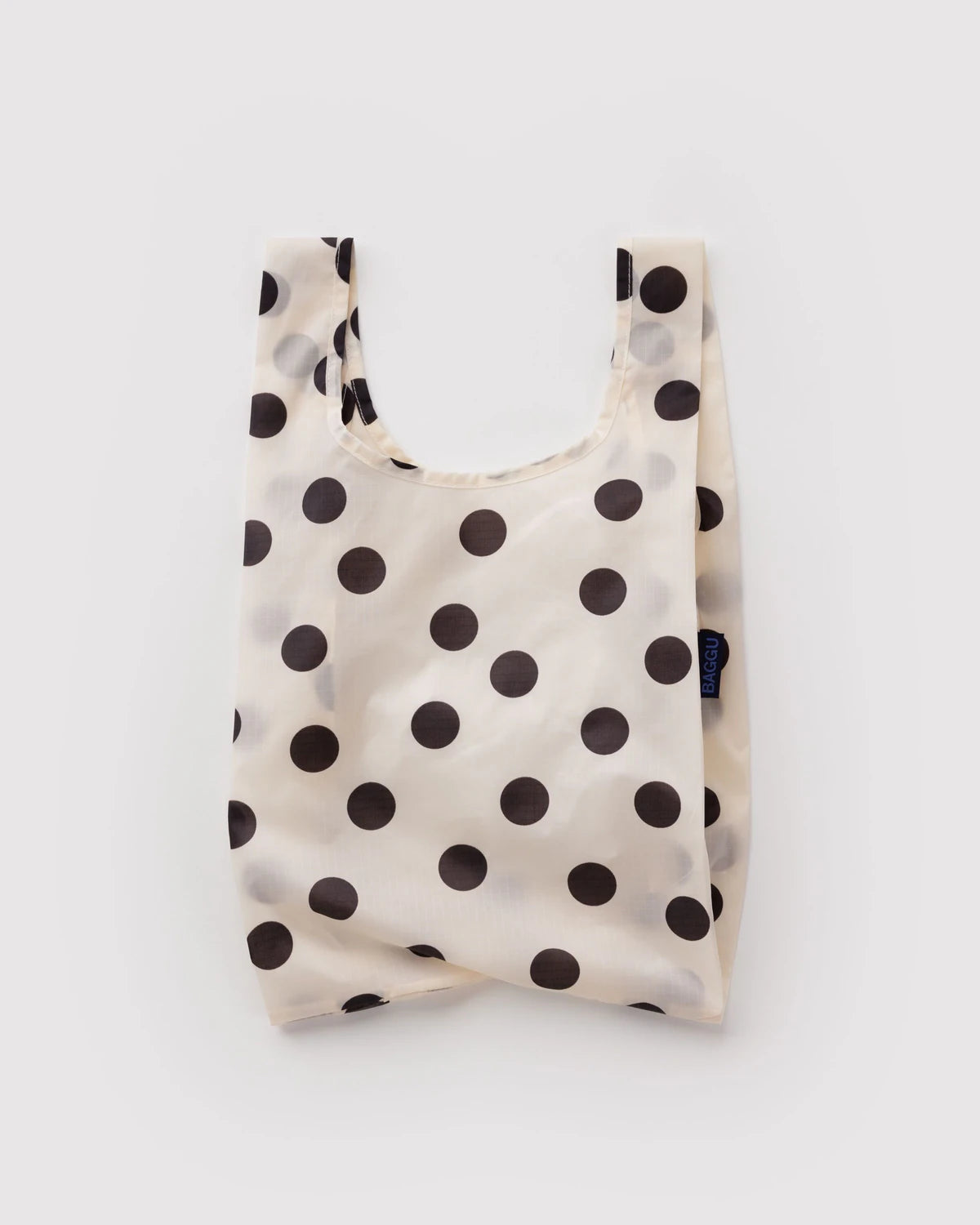 Baby Baggu in Cream and Black Polka Dot