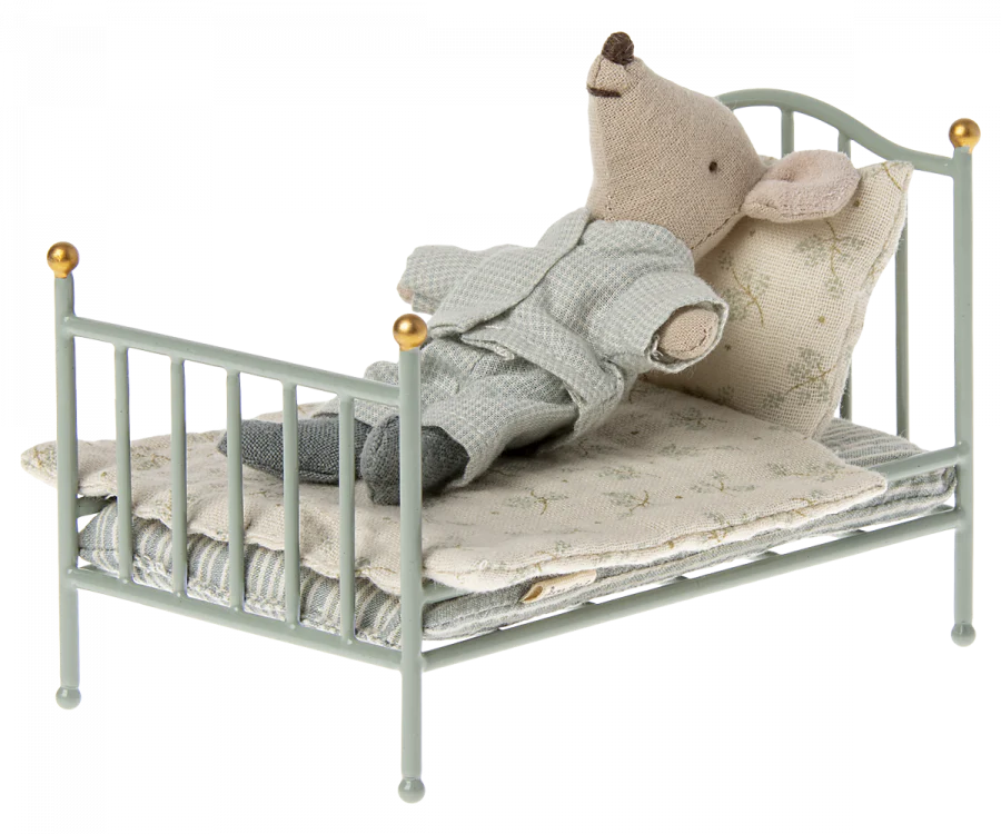 Maileg | Vintage Single Bed in Mint
