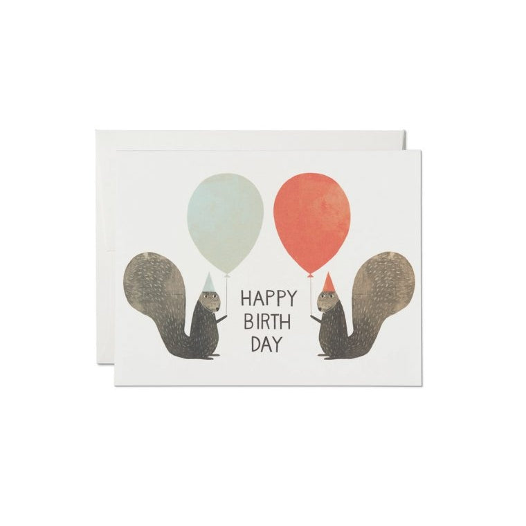 Happy Birthday Squirrel Card