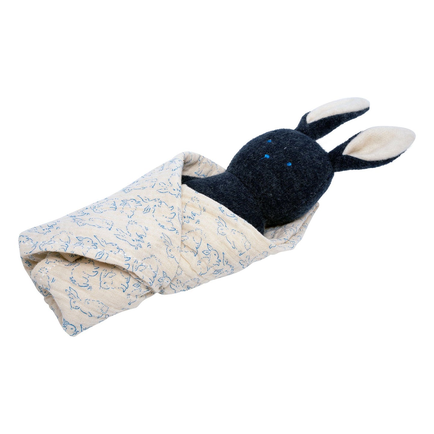 Plush Bunny Rattle & Burp Cloth