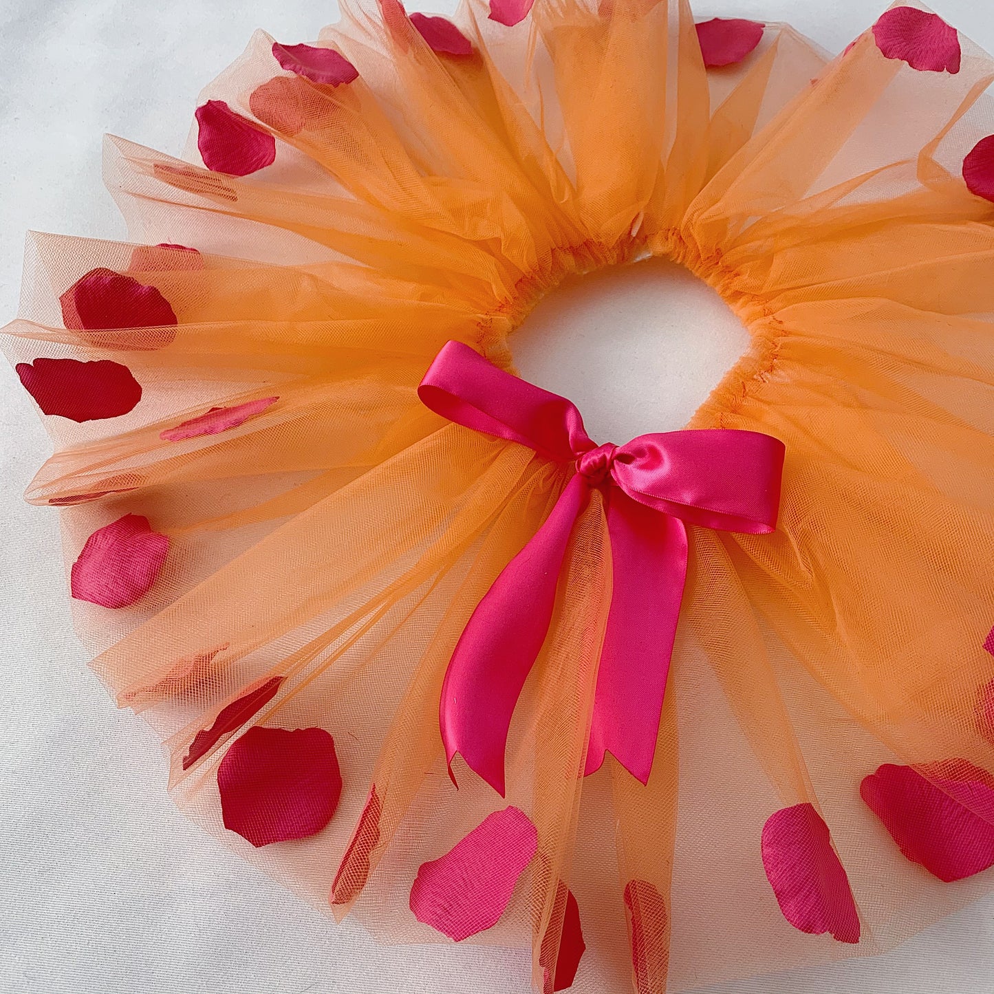 Orange Fuschia Petal Tutu