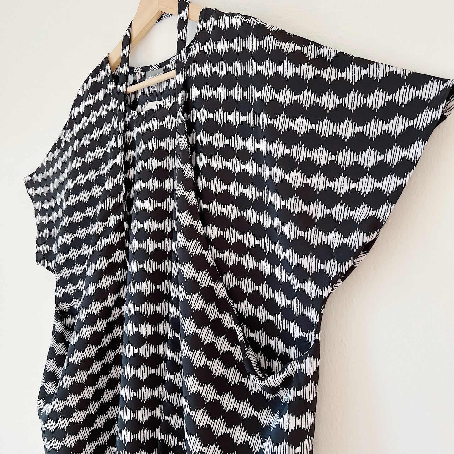 Niche | Origami Dress in Channel Print