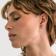 Load image into Gallery viewer, Amano Studio | Traditional Greek Evil Eye Huggie Hoops