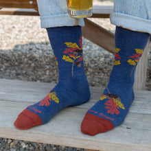 Load image into Gallery viewer, Darn Tough | Blossom Crew Lightweight Lifestyle Socks in Oak Denim
