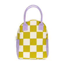 Load image into Gallery viewer, Fluf | Zipper Lunch Bag in Pear Checks
