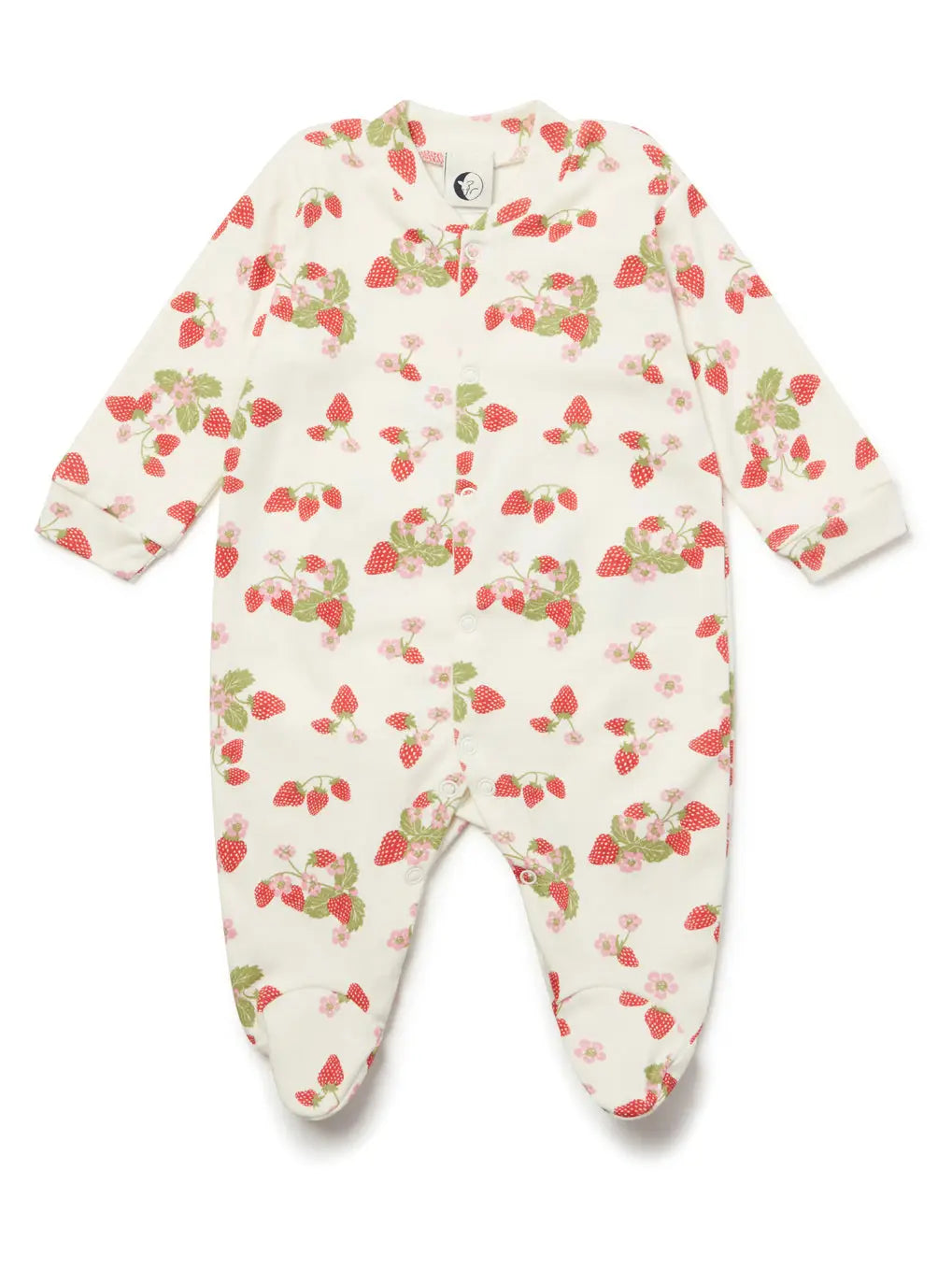 Baby Sleepsuit in Strawberry