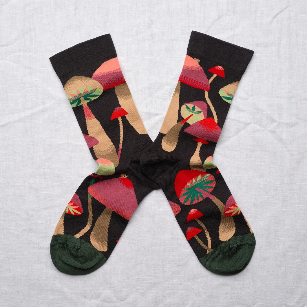 Bonne Maison | Mushroom Socks in Noir