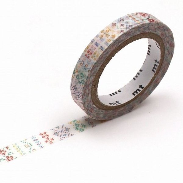 Washi Tape in Embroidery Pattern