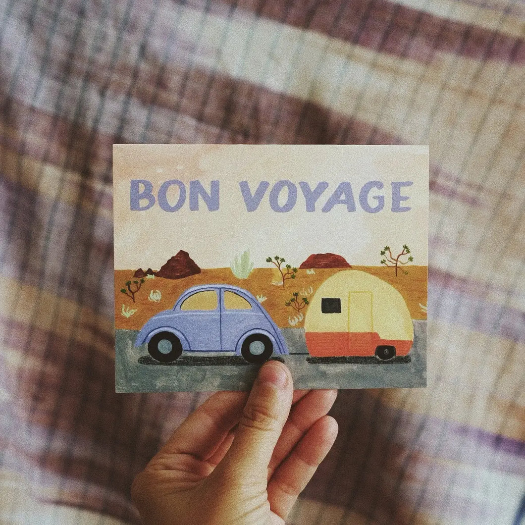 Bon Voyage Trailer Card