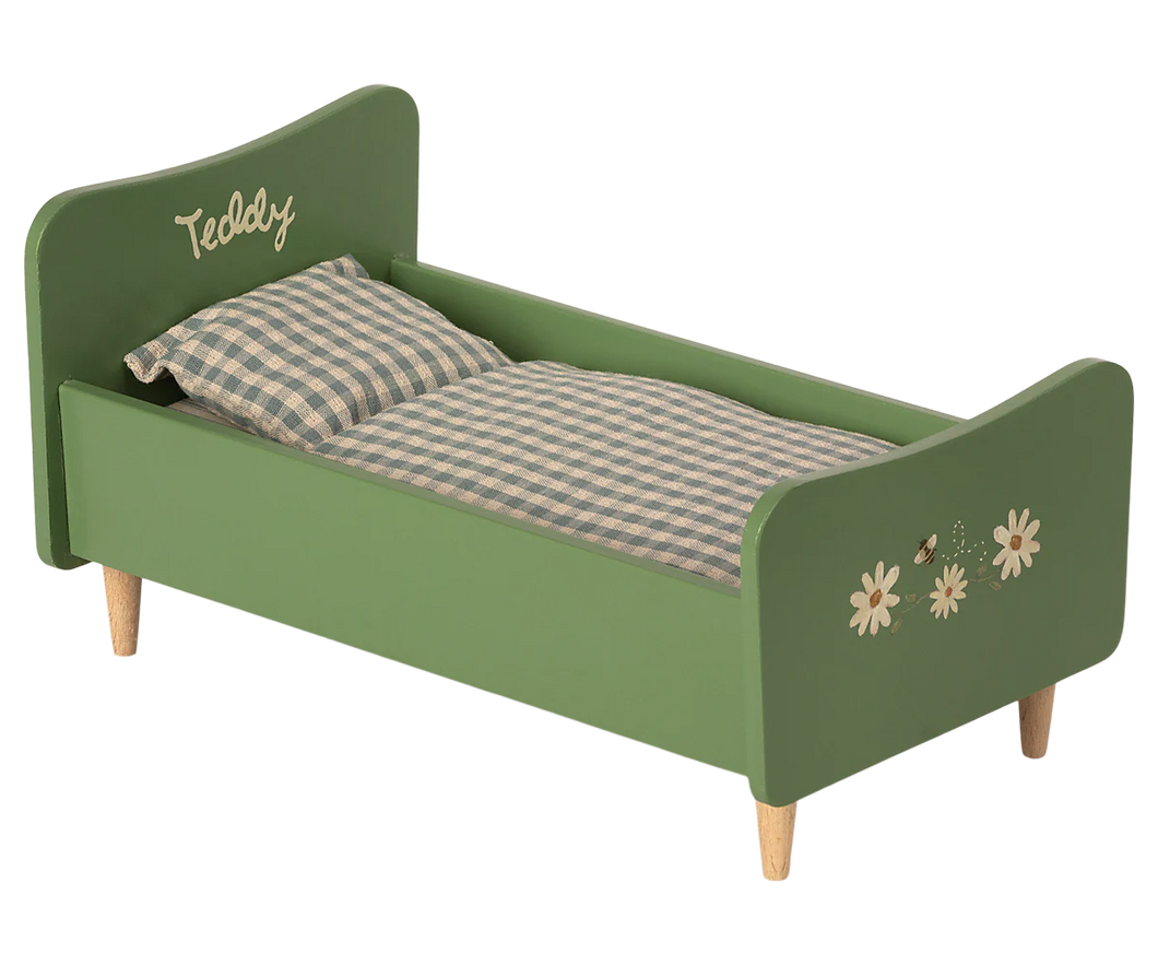 Maileg | Bed for Teddy in Dusty Green