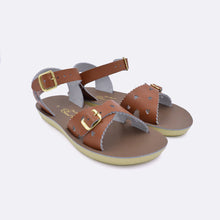 Load image into Gallery viewer, Salt Water | Kids&#39; Sweetheart Sandal in Tan
