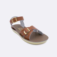 Load image into Gallery viewer, Salt Water | Kids&#39; Sweetheart Sandal in Tan
