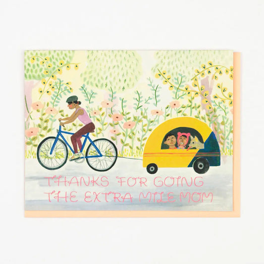 Mom Biking Card