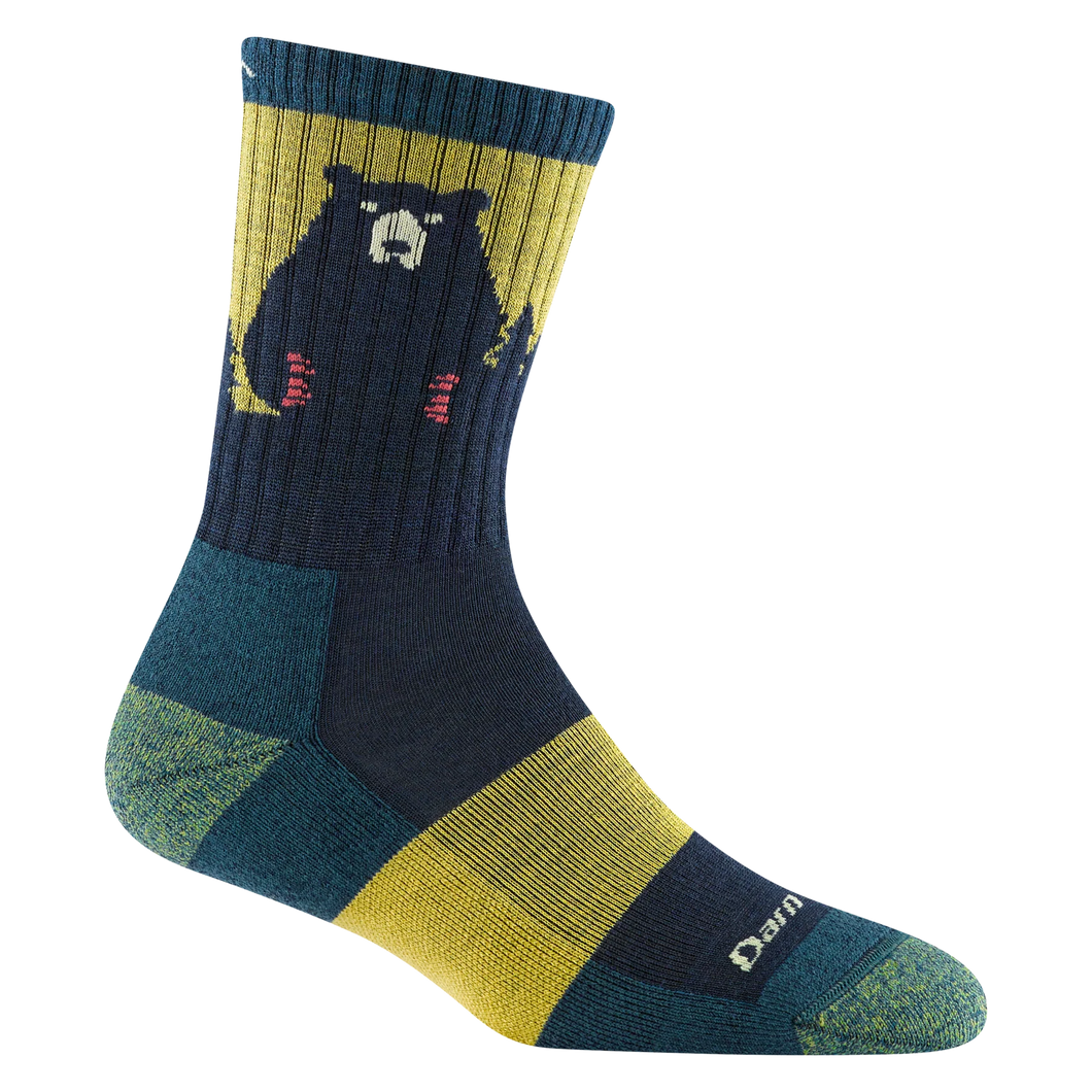 Darn Tough |Bear Town Micro Crew Lightweight Hiking Socks in Dark Teal