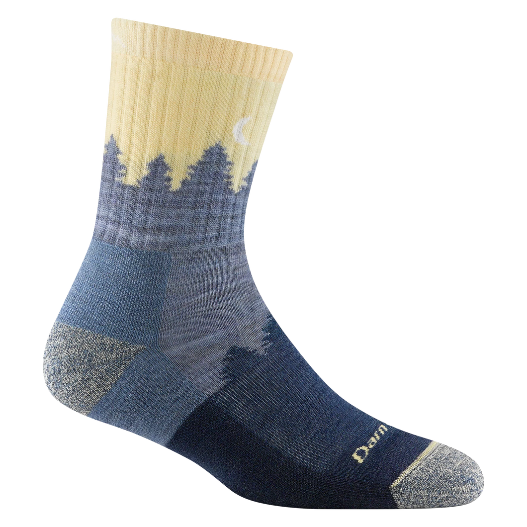 Darn Tough |Treeline Micro Crew Midweight Hiking Socks in Light Denim